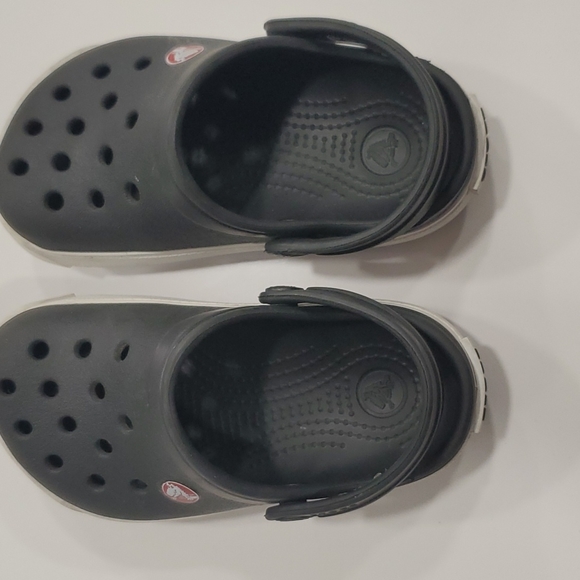 Authentic Crocs Black White Size 6 7 Toddler - Picture 3 of 6